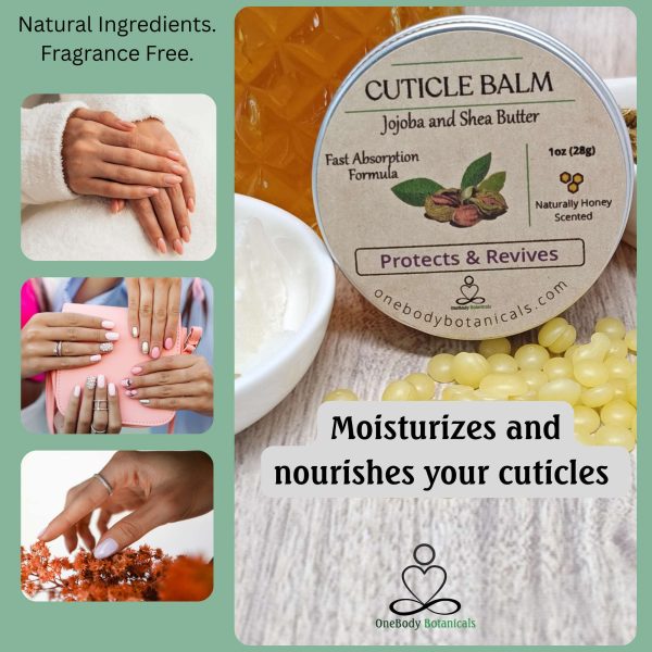 Natural cuticle balm with jojoba. Fast absorption, non-greasy formula