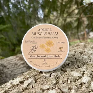 2oz can of Arnica Muscle Ease - Muscle and Joint Rub with Arnica and Copaiba OneBody Botanicals