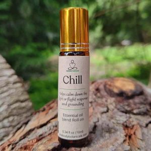 Aromatherapy Roll-on Chill to help with anxiety - contains Frankincense essential Oil - Onebody botanicals