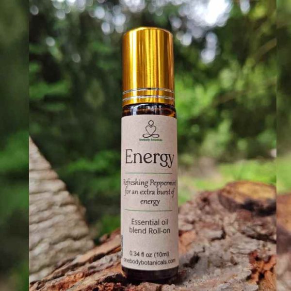 Aromatherapy Roll-on Energy with Peppermint and Spearmint - Onebody Botanicals