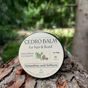 Cedro Balm - Cedarwood Balm for hair and beard. Natural, with tea tree, frankincense and cedarwood essential oils - onebody botanicals